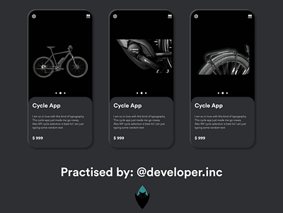 cycle app concept app black blackandwhite branding design figmadesign illustration illustrator iphone minimal minimalism minimalist typography ui ui design ux web