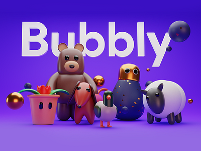 The Bubbly Universe 3d blender bubbly character design characters firstshot