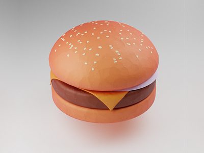 Clay Burger 3d blender blender3d burger clay food