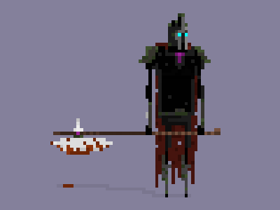 Dark Warrior animation character game pixel pixel art warrior