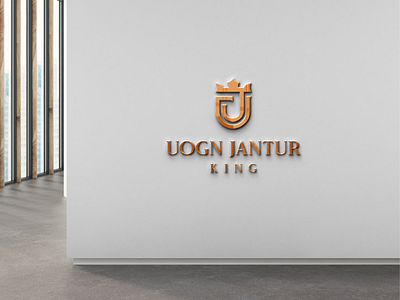 UOGN JANTUR KING abstract logo brand identity branding graphic design icon logo logo design minimal mockup mockup design mockup psd