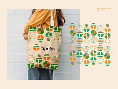 tipokn | Application & Elements abstract logo brand elements brand identity branding colorfull logo graphic design letterlogo logo design minimal modern logo