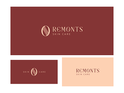 REMONTS abstract logo brand identity branding colorfull logo fashion design graphic design minimal modern logo skincare skincare branding skincare logo