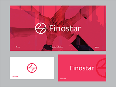 Finostar Company abstract logo brand identity branding financial graphic design letterlogo lettermark logo design