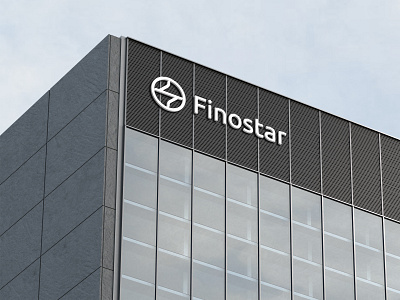 Finostar Application abstract logo brand identity branding graphic design letterlogo lettermark logo design mockup