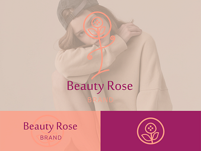 Beauty Rose Cosmetic Brand brand identity branding design fashion graphic design icon logo logo design minimal