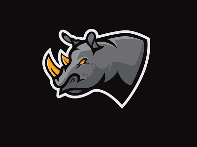 E Sports Rhinoceros Logo animal art e sports logo rhino rhino logo rhinoceros rhinos t shirt design