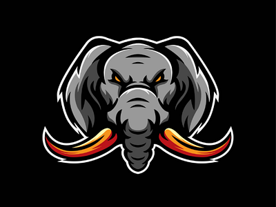 Elephant Logo Esport Template elephant logo esports