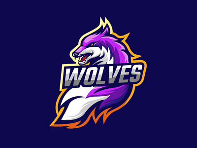 Wolf Esport Logo Template