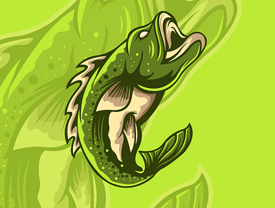 FISHING LOGO ILLUSTRATION fish fish illustration fishing logo