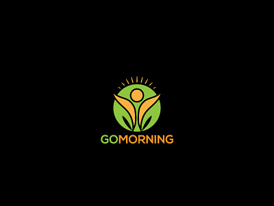 GoMorning brand branding design iconic logo illustration logo logotype simple symbol icon ui