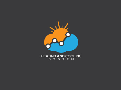 Heating And Cooling System iconic logo