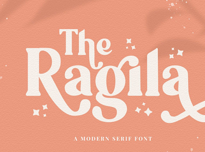Ragila ~ Ligature Serif Font display font family fonts ligature modern serif