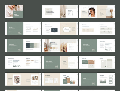 Brand Guidelines brad guideline brandbook branding brochure creative design indesign template