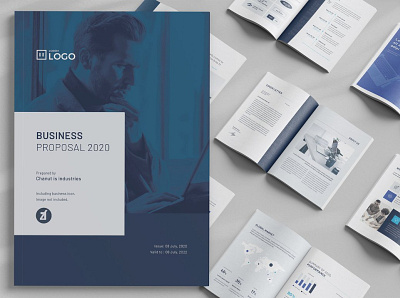 Business proposal brochure business company corporate design multipurpose project proposal template