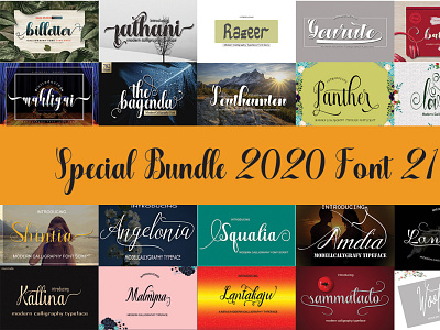 Special Font Bundle bundle display font sale sans script serif
