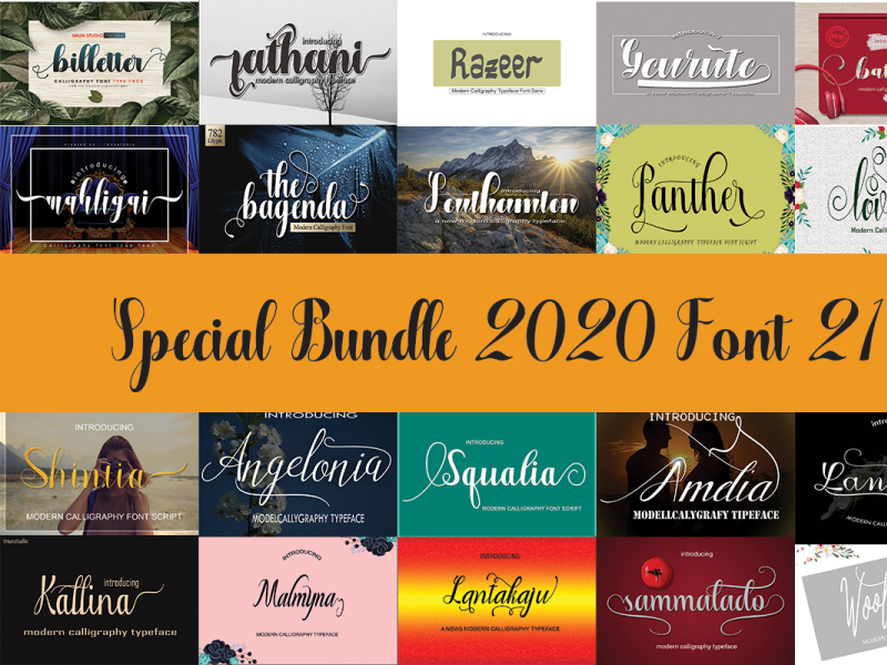 Download Special Font Bundle By Design Stock On Dribbble