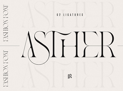 Asther - Fashion Font display fashion font ligature modern retro serif typeface