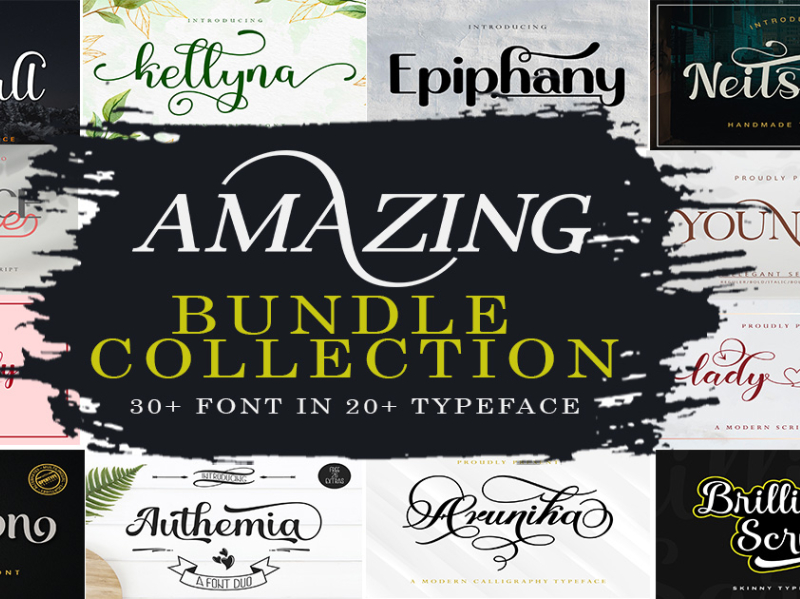 Download Amazing Fonts Bundle By Design Stock On Dribbble