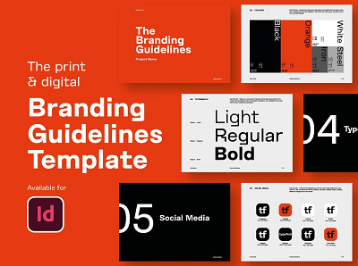 Branding Guidelines brand guideline brand identity brand manual brandbook branding creative design template