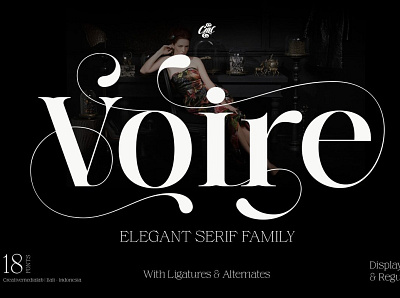 Elegant Serif family beauty font branding font display elegant font ligature logo luxury font modern serif typeface