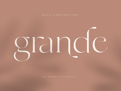 Beauty classy serif