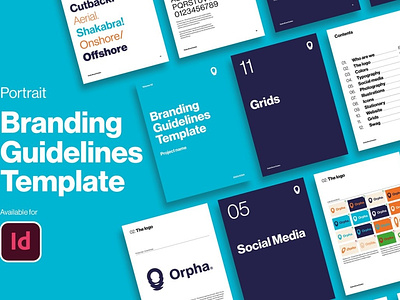 Brand Guidelines Template brand brand book brand guideline brand manual branding brochure clean creative design presentation