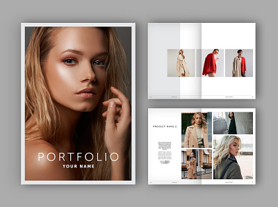 Portfolio Layout brochure designer fashion graphic design layout photographer portfolio presentation product