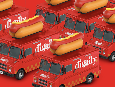 hot DIGGITY dogs advertising campaign branding candesign design fooddesign hotdog logo logodesign typography vector