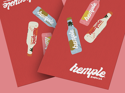 Hemple KOMBUCHA branding advertising campaign branding can candesign design drinkbranding energy drink fooddesign hemp hemp drink hemp label hemp logo kombucha kombucha packaging logo logodesign