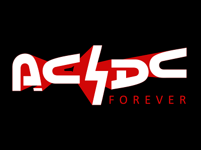 ACDC FOREVER acdc advertising campaign branding brandmark design letter lettering lettermark logo logodesign type typography