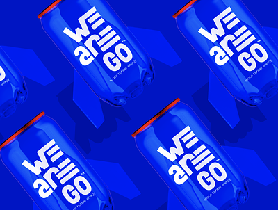 WE ARE GO Energy Soda advertising campaign branding candesign design drinkbranding energy logo logo logodesign typography vector