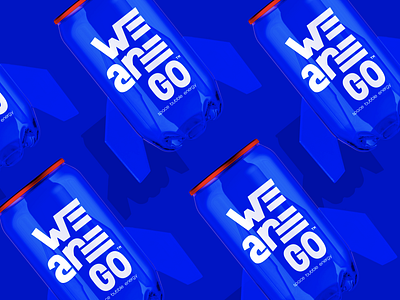 WE ARE GO Energy Soda advertising campaign branding candesign design drinkbranding energy logo logo logodesign typography vector