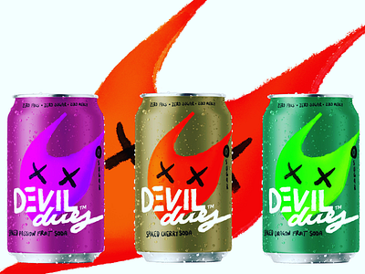DEVIL dues branding soda