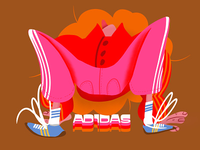 Retro Adidas adidas branding design illustration illustrations logo logodesign retro retroadidas typography vector
