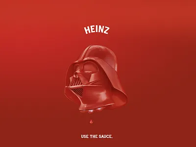 HEINZ X STARWARS AD advertising campaign branding design vector