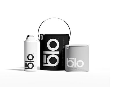 BLO GREYSCALE PAINT advertising campaign branding candesign design logo logodesign paint paintbranding paintbranding paintcan vector