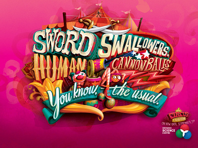Ontario Science Center Campaign bensimon byrne canada circus illustration kids science typography