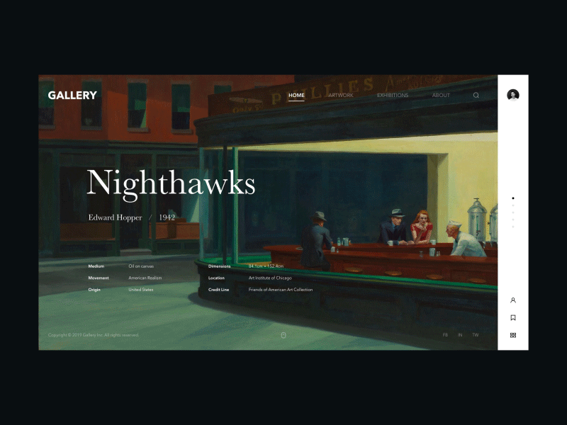 Nighthawks Web Animation animation web design