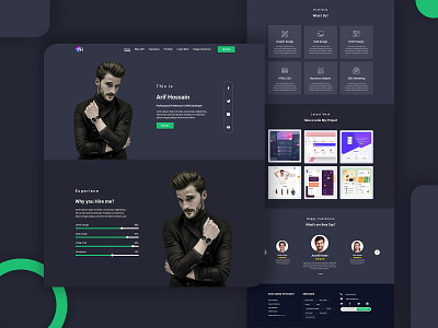 Personal Portfolio Landing Page Design