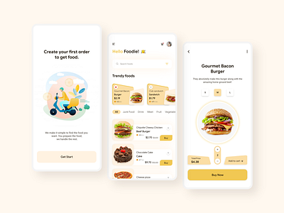 Food Delivery App app app design clean ui delivery app food and drink food delivery app illustration design minimal design minimal ui 2020 mobile app online shopping product design