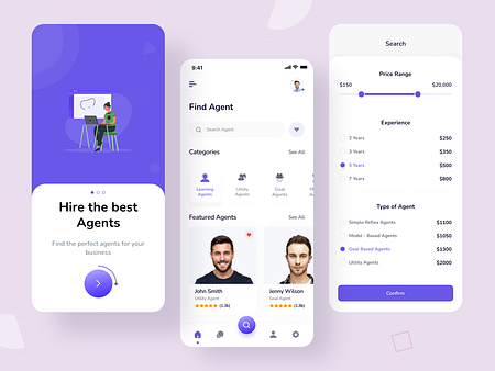 Agents Finding Mobile App by Sagor Shopon 🔥 on Dribbble