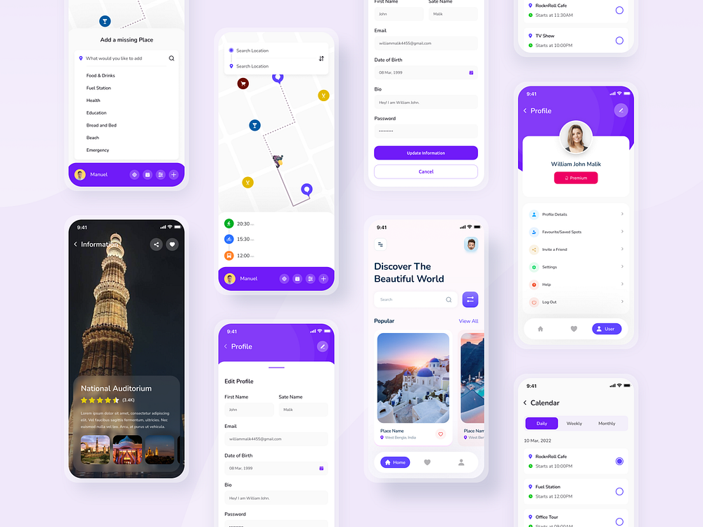 Travel Mobile App V.2 by Sagor Shopon 🔥 on Dribbble