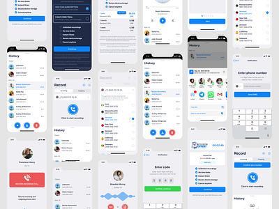 Call Recording iOS app design app app design design figma figma design interface design ios app ios app design mobile mobile app mobile app design mobile design mobile ui ui ui design ux ux ui ux design uxdesign uxui