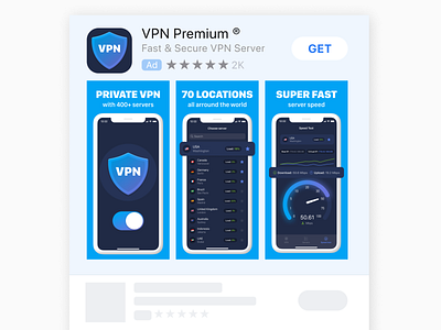 App Store Ads VPN Preview Splash Images Design