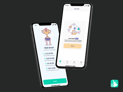 CleanBot iOS app Design