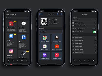 QR  ios app design update