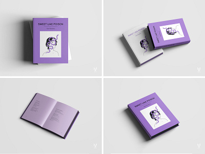 Sweet like poison - Book design book book cover cover design illustration limited minimal palette