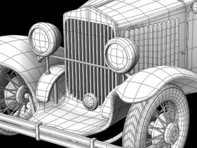 Late 20's Roadster 3d car maya model vehicle