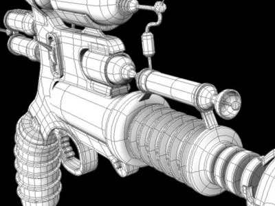 Raygun 3d 3d model gun maya model prop raygun sci fi scifi